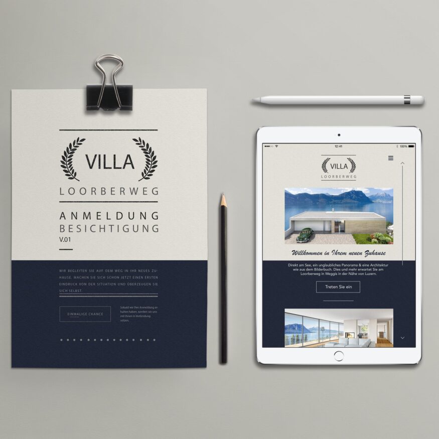 Verkaufsdoku Neubau Villa Weggis
